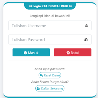 Register PGRI Tenayanraya - Persatuan Guru Republik Indonesia Cabang Tenayanraya